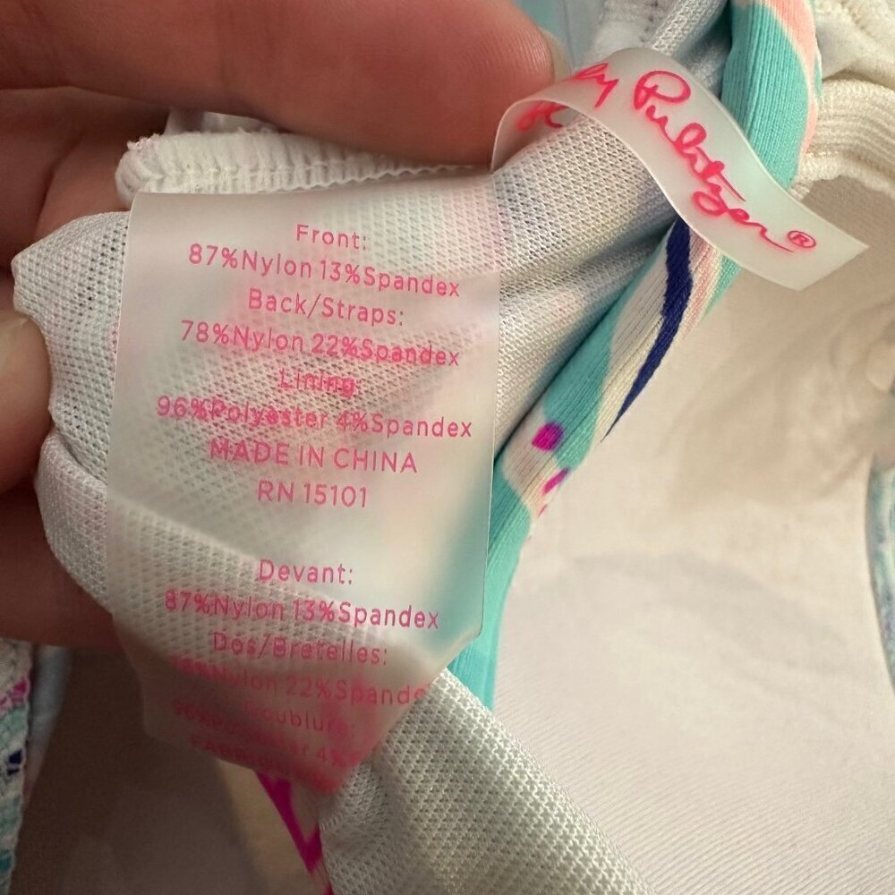 Lilly Pulitzer Lulo Tankini Top in “Bayside Blue Under the Moon” - Picture 5 of 6